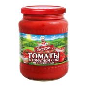 Томаты неочищенные ст/б 680гр в томат.заливке ЗНАТОК 1/8шт