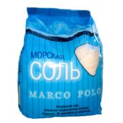 Соль морская пищевая мелкая 1кг Марко Поло