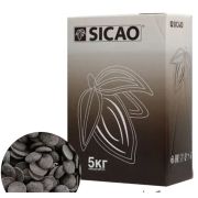 Масса шоколадная темная 53% (дропсы) Sicao 5кг