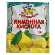Лимонная кислота 10гр 1/35шт шоу-бокс Приправыч